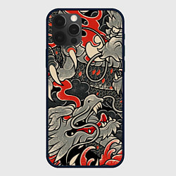 Чехол для iPhone 12 Pro Max Китайский Дракон, China Dragon, цвет: 3D-черный