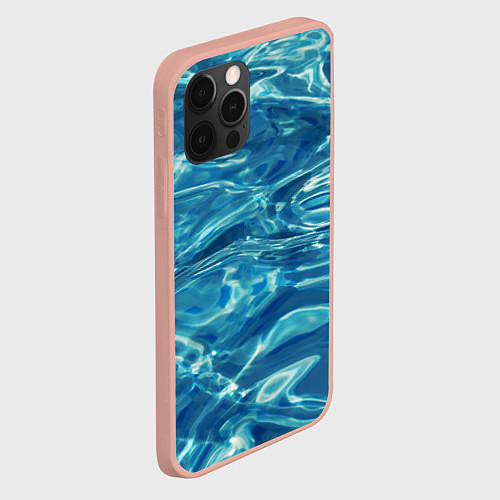 Чехол iPhone 12 Pro Max Чистая вода / 3D-Светло-розовый – фото 2