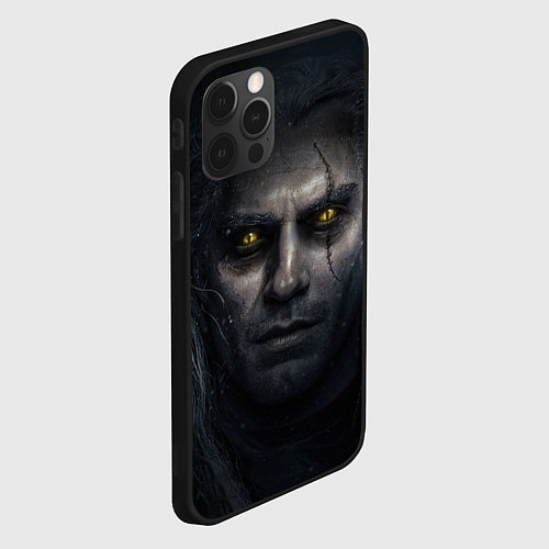 Чехол iPhone 12 Pro Max THE WITCHER ГЕРАЛЬТ GERALT / 3D-Черный – фото 2