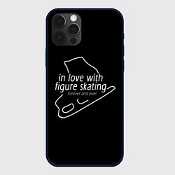 Чехол для iPhone 12 Pro Max In Love With Figure Skating, цвет: 3D-черный