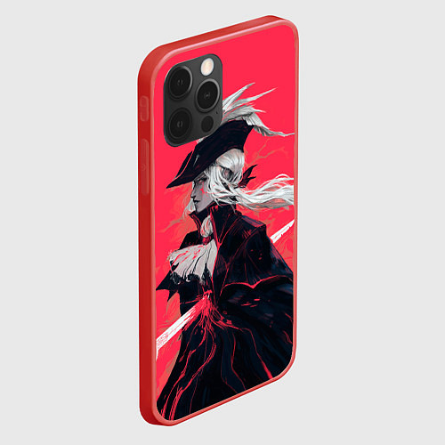 Чехол iPhone 12 Pro Max Lady Maria / 3D-Красный – фото 2