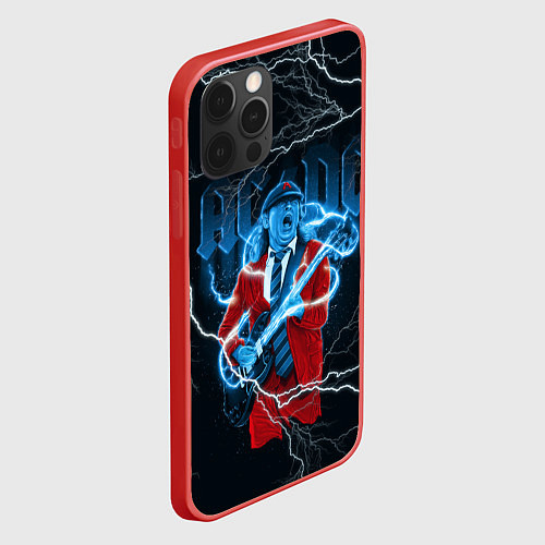 Чехол iPhone 12 Pro Max ACDC Z / 3D-Красный – фото 2