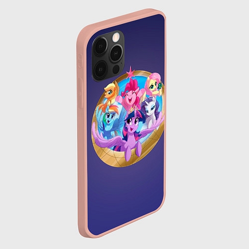 Чехол iPhone 12 Pro Max Pony team / 3D-Светло-розовый – фото 2