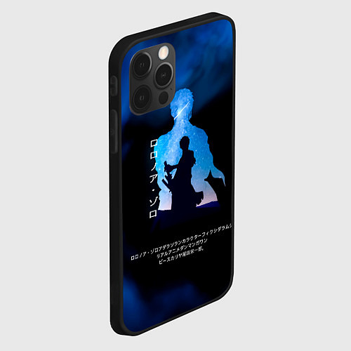 Чехол iPhone 12 Pro Max Ророноа Зоро One Piece Большой куш / 3D-Черный – фото 2