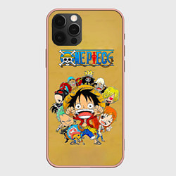 Чехол для iPhone 12 Pro Max Персонажи One Piece Большой куш, цвет: 3D-светло-розовый