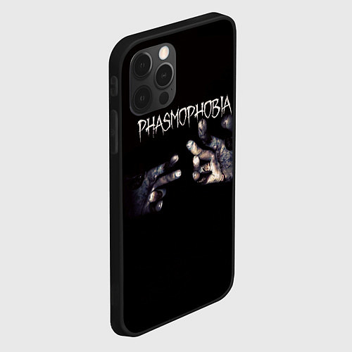 Чехол iPhone 12 Pro Max Phasmophobia / 3D-Черный – фото 2