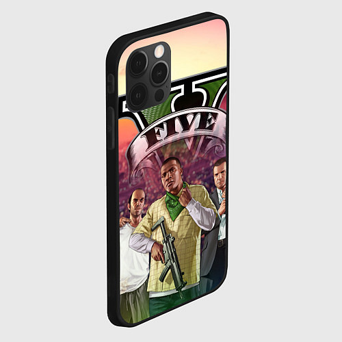 Чехол iPhone 12 Pro Max GTA V TEAM FOREVER AND EVER / 3D-Черный – фото 2