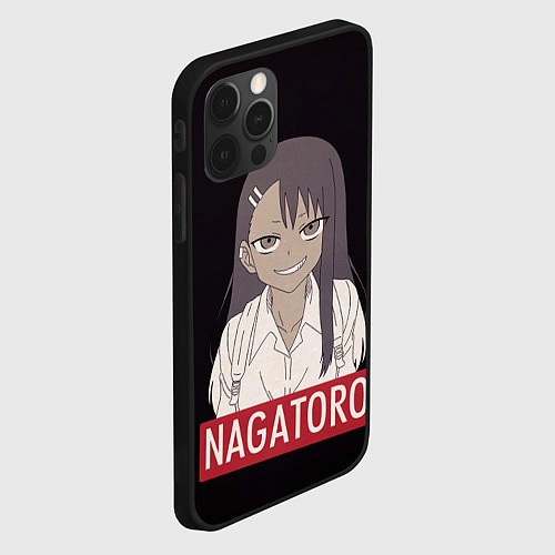 Чехол iPhone 12 Pro Max Miss Nagatoro / 3D-Черный – фото 2