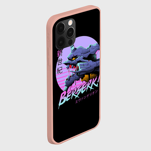 Чехол iPhone 12 Pro Max EVA-BERSERK ЕВА- БЕРСЕРК / 3D-Светло-розовый – фото 2