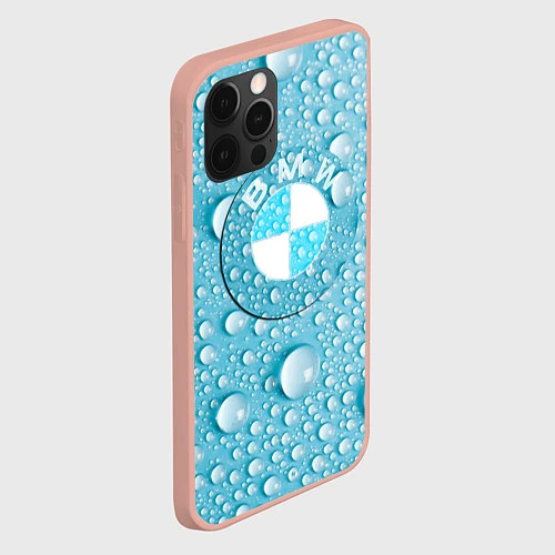 Чехол iPhone 12 Pro Max BMW STORM / 3D-Светло-розовый – фото 2