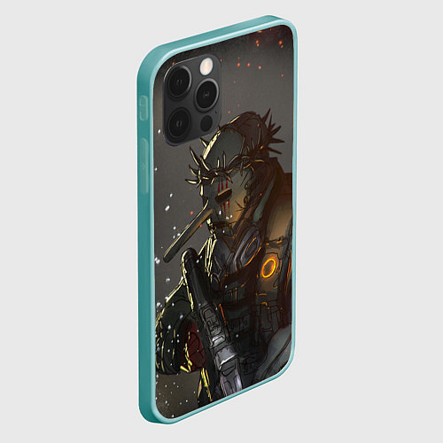 Чехол iPhone 12 Pro Max CHRIS FEHN SLIPKNOT СЛИПКНОТ Z / 3D-Мятный – фото 2