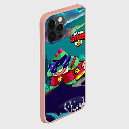 Чехол iPhone 12 Pro Max Базз Buzz Brawl Stars / 3D-Светло-розовый – фото 2