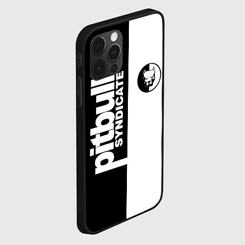 Чехол iPhone 12 Pro Max PITBULL SYNDICATE ПИТБУЛЬ / 3D-Черный – фото 2