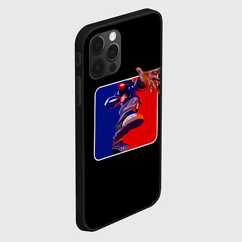 Чехол iPhone 12 Pro Max Logo LB / 3D-Черный – фото 2