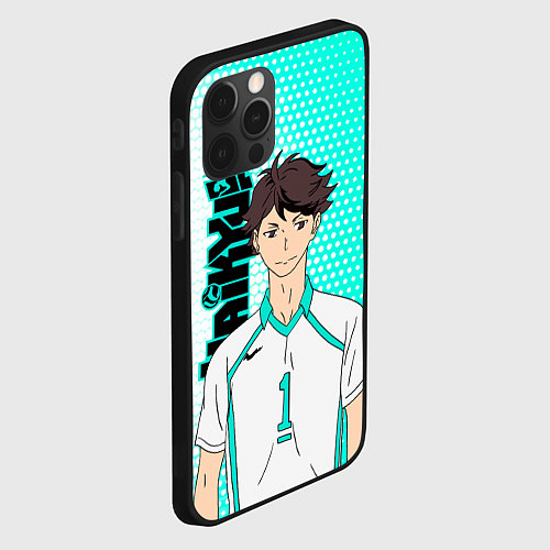 Чехол iPhone 12 Pro Max Тоору Ойкава Oikawa Toru / 3D-Черный – фото 2