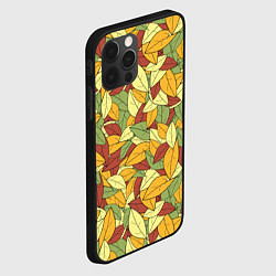 Чехол для iPhone 12 Pro Max Яркие осенние листья, цвет: 3D-черный — фото 2