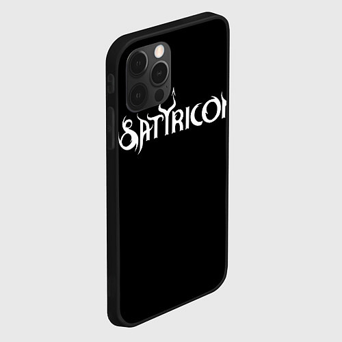 Чехол iPhone 12 Pro Max Satyricon / 3D-Черный – фото 2