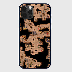 Чехол для iPhone 12 Pro Max Heroes III Dungeon Map, цвет: 3D-черный