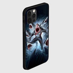 Чехол для iPhone 12 Pro Max АКУЛА МОНСТР, цвет: 3D-черный — фото 2