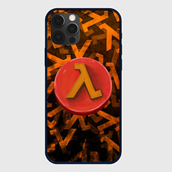 Чехол для iPhone 12 Pro Max ЛОГО КНОПКА HALF-LIFE Z, цвет: 3D-черный