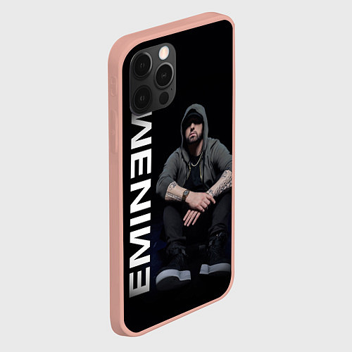 Чехол iPhone 12 Pro Max EMINEM / 3D-Светло-розовый – фото 2