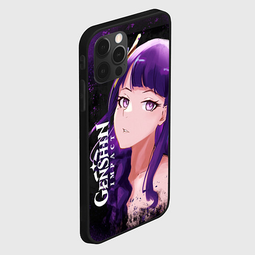 Чехол iPhone 12 Pro Max ГЕНШИН ИМПАКТ / 3D-Черный – фото 2