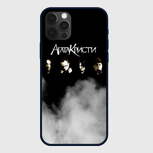 Чехол iPhone 12 Pro Max Агата Кристи группа / 3D-Черный – фото 1