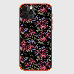 Чехол iPhone 12 Pro Max Цветочная мозаика
