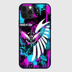 Чехол iPhone 12 Pro Max FREE FIRE NEON