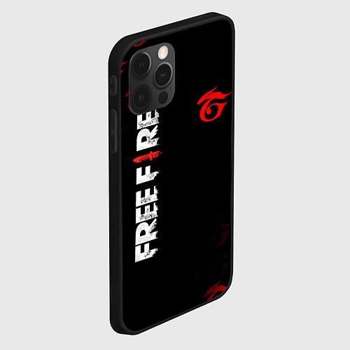 Чехол iPhone 12 Pro Max GARENA FREE FIRE / 3D-Черный – фото 2