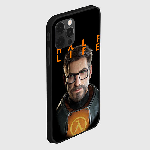 Чехол iPhone 12 Pro Max HALF-LIFE FREEMAN ФРИМАН Z / 3D-Черный – фото 2