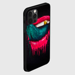 Чехол для iPhone 12 Pro Max Ядовитый поцелуй, цвет: 3D-черный — фото 2