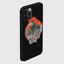 Чехол для iPhone 12 Pro Max Punk Rock, цвет: 3D-черный — фото 2