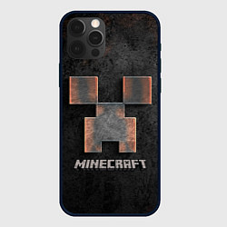 Чехол для iPhone 12 Pro Max MINECRAFT TEXTURE IRON, цвет: 3D-черный