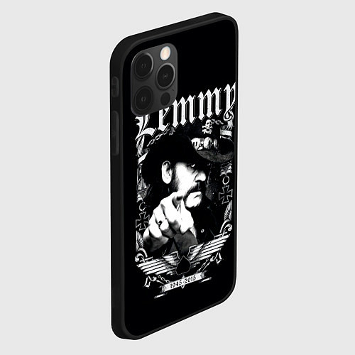 Чехол iPhone 12 Pro Max RIP Lemmy / 3D-Черный – фото 2