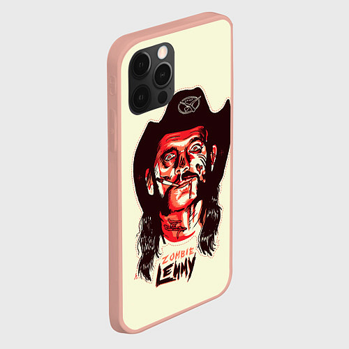 Чехол iPhone 12 Pro Max Zombie Lemmy / 3D-Светло-розовый – фото 2