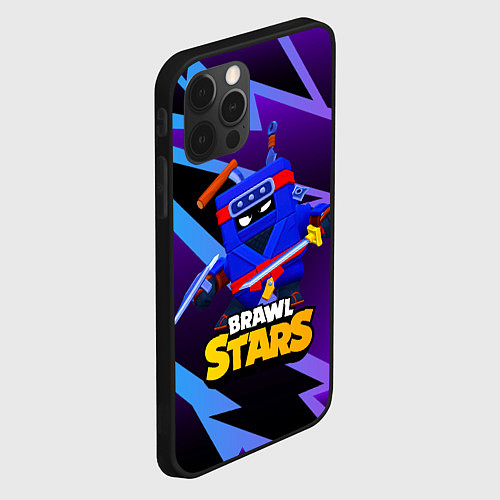 Чехол iPhone 12 Pro Max Ash Brawl Stars Эш / 3D-Черный – фото 2