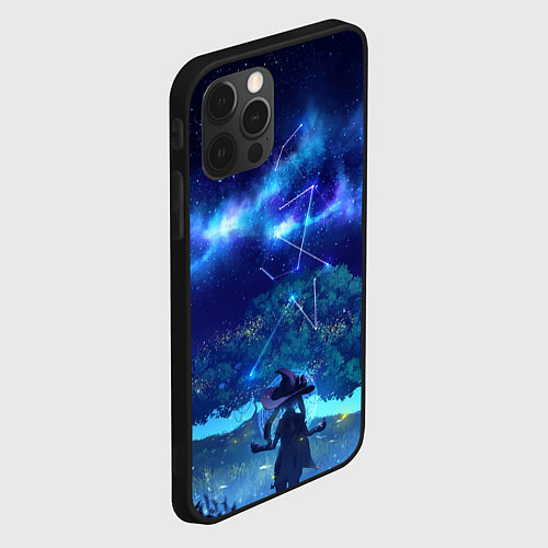 Чехол iPhone 12 Pro Max MONA GENSHIN IMPACT / 3D-Черный – фото 2