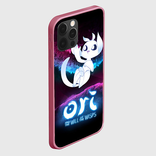 Чехол iPhone 12 Pro Max Ori and the Will of the Wisps / 3D-Малиновый – фото 2