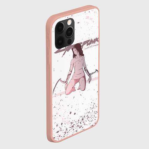 Чехол iPhone 12 Pro Max КЛИНКИ БОГОМОЛА CYBERPUNK 2077 Z / 3D-Светло-розовый – фото 2