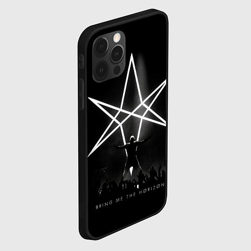 Чехол iPhone 12 Pro Max Bring Me the Horizon концерт / 3D-Черный – фото 2