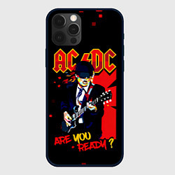 Чехол для iPhone 12 Pro Max ARE YOU REDY? ACDC, цвет: 3D-черный