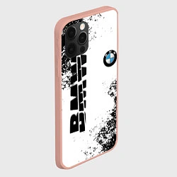 Чехол для iPhone 12 Pro Max BMW БМВ РАЗРЕЗАННОЕ ЛОГО, цвет: 3D-светло-розовый — фото 2