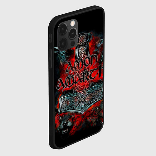 Чехол iPhone 12 Pro Max Amon Amarth / 3D-Черный – фото 2