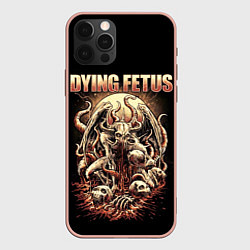 Чехол для iPhone 12 Pro Max Dying Fetus, цвет: 3D-светло-розовый