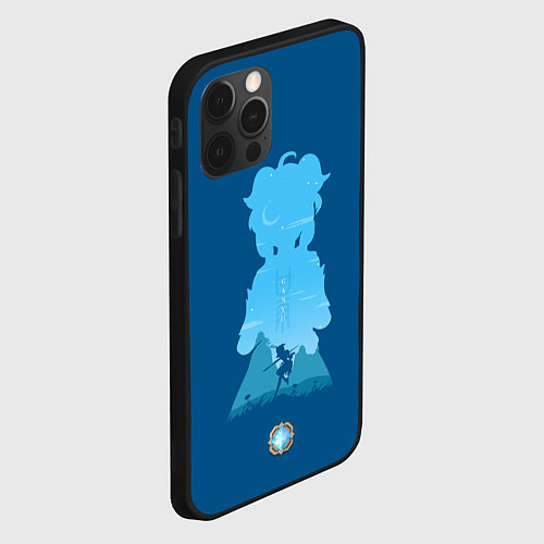 Чехол iPhone 12 Pro Max ГАНЬ ЮЙ GANYU ГЕНШИН / 3D-Черный – фото 2