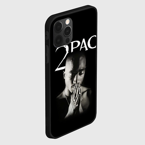 Чехол iPhone 12 Pro Max TUPAC / 3D-Черный – фото 2