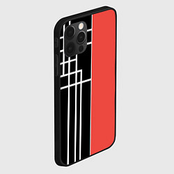 Чехол для iPhone 12 Pro Max Черный и коралловый арт деко, цвет: 3D-черный — фото 2