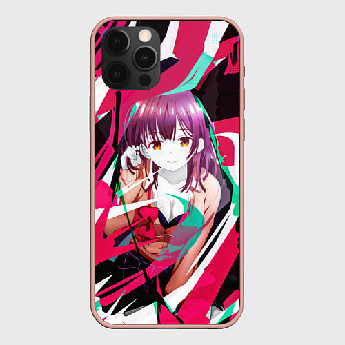 Чехол iPhone 12 Pro Max Sayu Ogiwara / 3D-Светло-розовый – фото 1