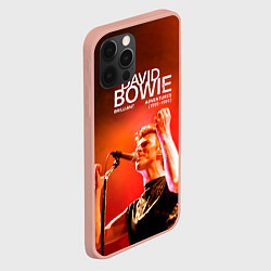 Чехол для iPhone 12 Pro Max Brilliant Live Adventures - David Bowie, цвет: 3D-светло-розовый — фото 2